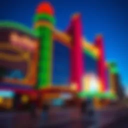 Exterior view of BetMGM Atlantic City showcasing its vibrant atmosphere