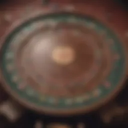 Detailed layout of a Caesars Poker table