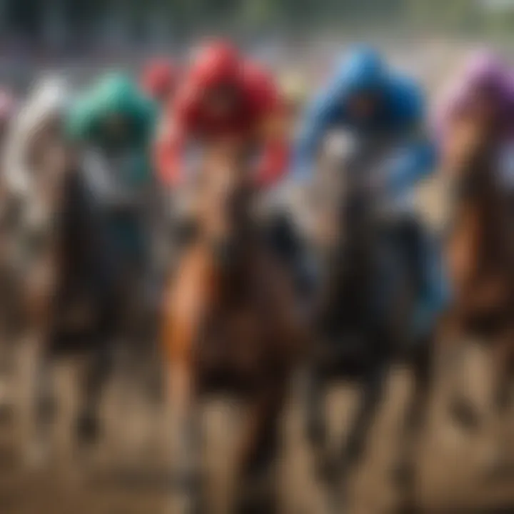 Visual representation of race types in horse racing