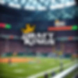 DraftKings logo displayed prominently in a sports setting