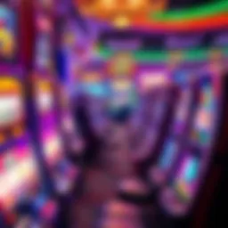 Vibrant display of various free slot machine games