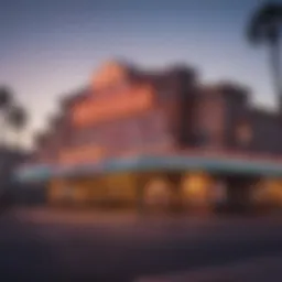A vibrant view of Gila Casino's exterior showing its unique architecture