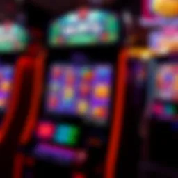 Captivating slot machine display with vibrant graphics
