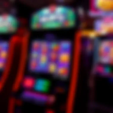 Vibrant Slot Machine Graphics Captivating slot machine display with vibrant graphics