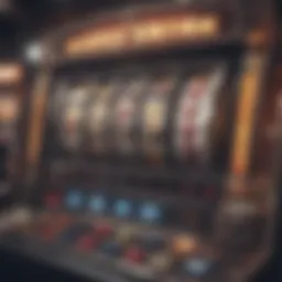 Illustration of a modern video game slot machine interface