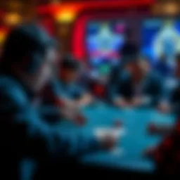 A strategic online poker session showing player decisions