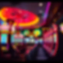 Inside view of Mohegan Sun casino showcasing vibrant gaming environment