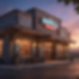 Exterior view of Naskila Gaming showcasing its vibrant architecture