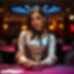 Elegant evening attire suitable for a casino-themed event