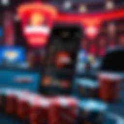 User interface of the Penn Gaming App showcasing various features