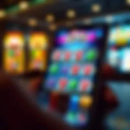 Mobile app interface showcasing slots
