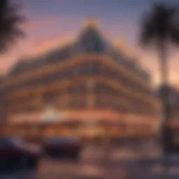 Overview of Paris Vegas hotel exterior